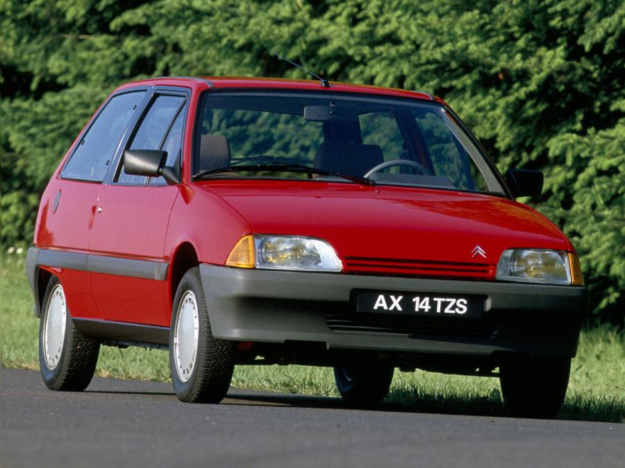 AX 14 TZS 3 Portes de 1986 - 3/4 AV rouge Furio