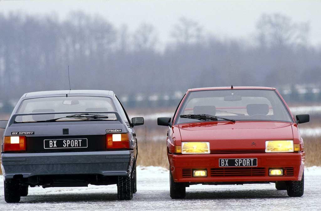 BX Sport 1985 avant et arrière