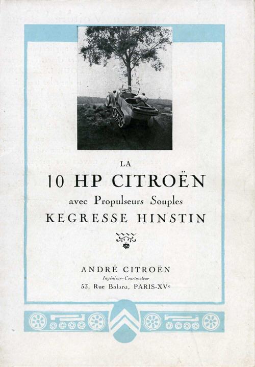 Brochure 10 HP Citroën