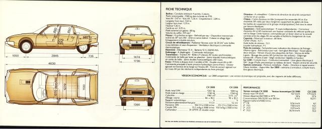 Citroën brochure accessoires CX - Équipement moto